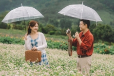 DU XUÂN ĐÀ LẠT HAPPY HILL - THE FLOREST HOA TRONG RỪNG CẦU ĐẤT NGẮM HOA ĐÀO